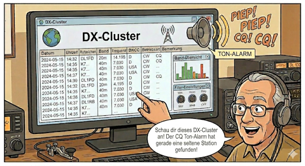 DX Cluster Visualisierung